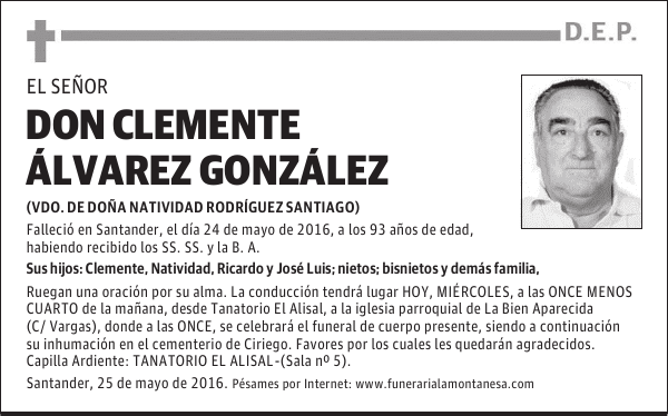 Don Clemente Álvarez González