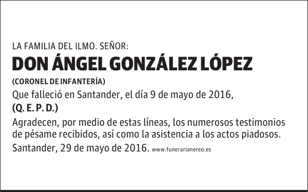DON ÁNGEL GONZÁLEZ LÓPEZ