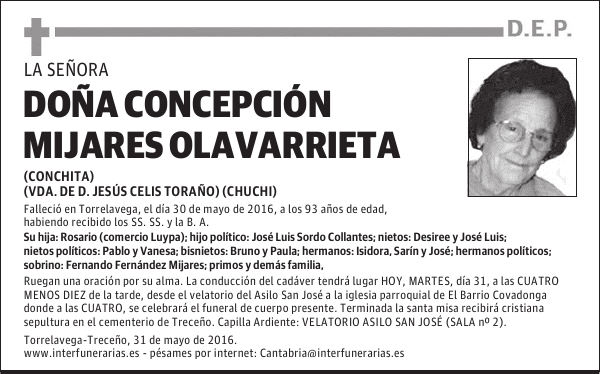 Da. CONCEPCIÓN MIJARES OLAVARRIETA