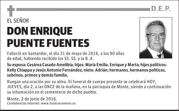 DON ENRIQUE PUENTE FUENTES