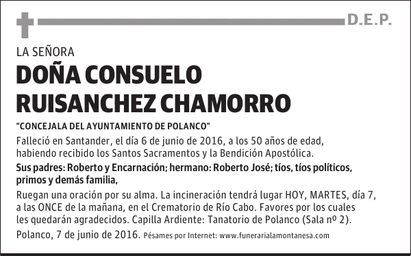 Doña Consuelo Ruisanchez Chamorro