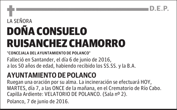 Doña Consuelo Ruisanchez Chamorro
