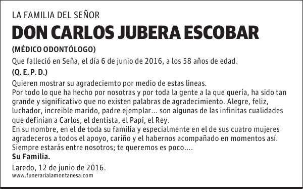 DON CARLOS JUBERA ESCOBAR