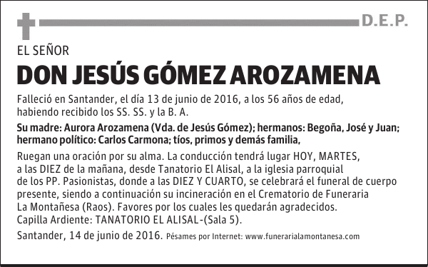 Don Jesús Gómez Arozamena