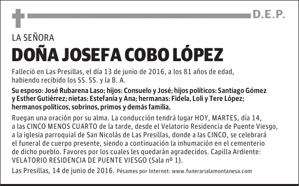 Doña Josefa Cobo López