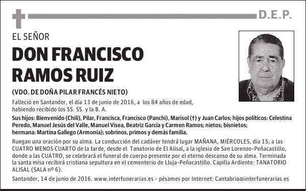 D. FRANCISCO RAMOS RUIZ