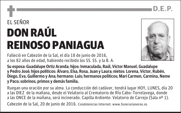 DON RAUL REINOSO PANIAGUA