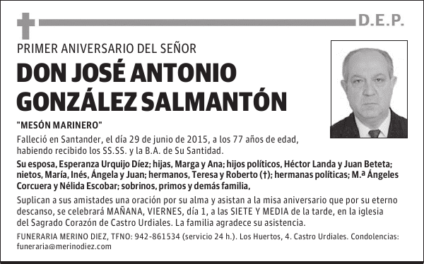 DON JOSÉ ANTONIO GONZÁLEZ