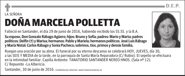 DOÑA MARCELA POLLETTA