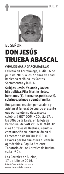 DON JESÚS TRUEBA ABASCAL