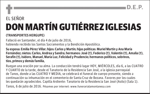 Don Martín Gutiérrez Iglesias
