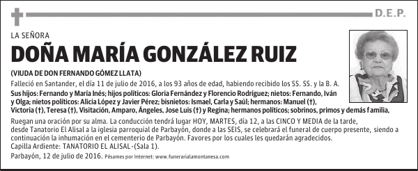 Doña María González Ruiz