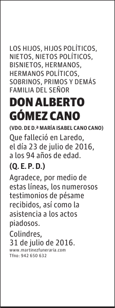 DON ALBERTO GÓMEZ CANO