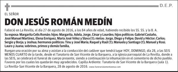 Don Jesús Román Medín