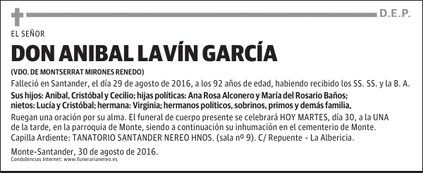 DON ANIBAL LAVÍN GARCÍA