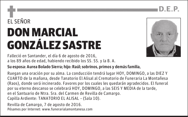Don Marcial González Sastre