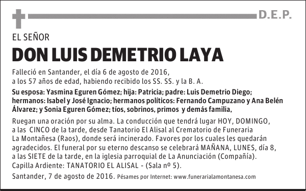 Don Luis Demetrio Laya