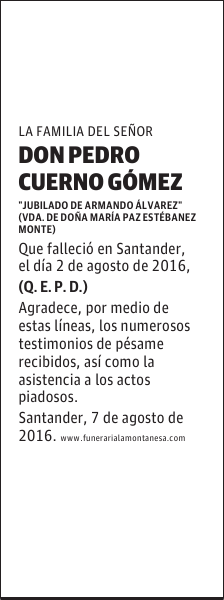 Don Pedro Cuerno Gómez