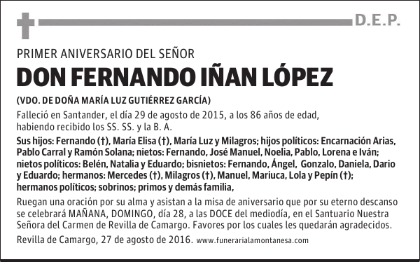 Don Fernando Iñan López