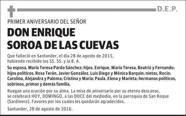 Enrique Soroa de las Cuevas