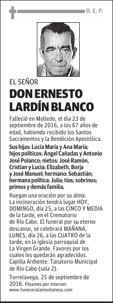 Don Ernesto Lardín Blanco