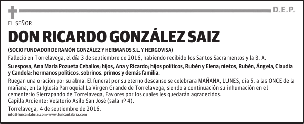 Don Ricardo González Saiz
