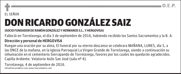 Don Ricardo González Saiz