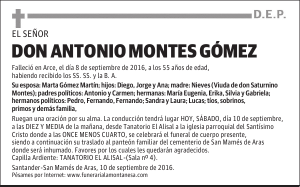 Don Antonio Montes Gómez