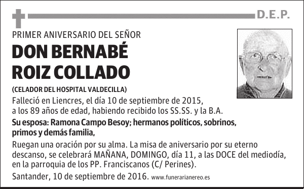 DON BERNABE ROIZ COLLADO