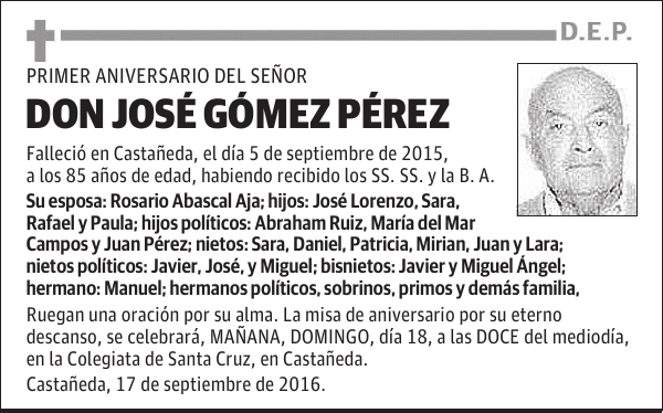 DON JOSE GOMEZ PEREZ