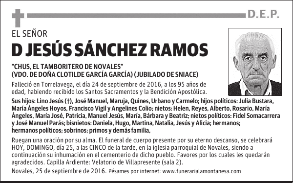 Don Jesús Sánchez Ramos