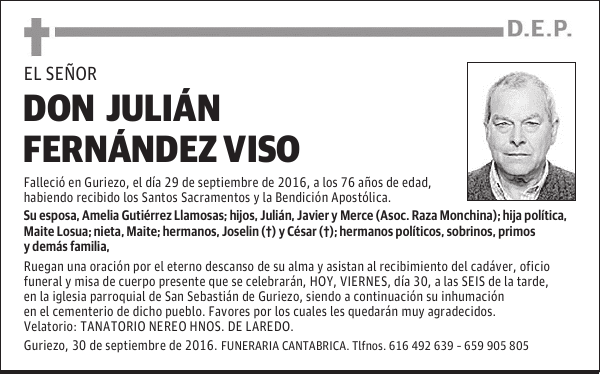 Don JULIAN FERNANDEZ VISO