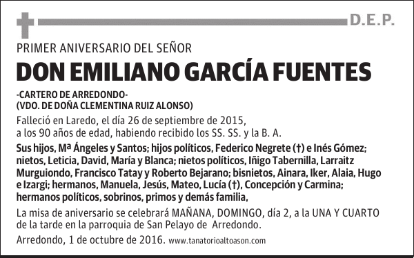 Don EMILIANO GARCÍA FUENTES