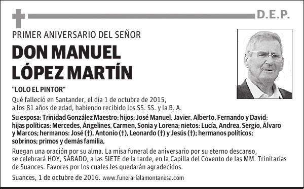 Don Manuel López Martín