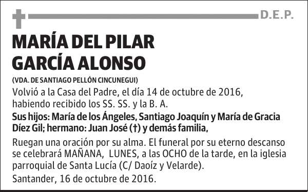 MARIA DEL PILAR GARCIA ALONSO