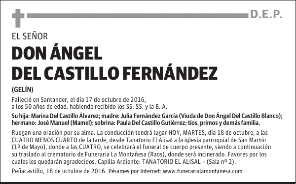Don Ángel Del Castillo Fernández