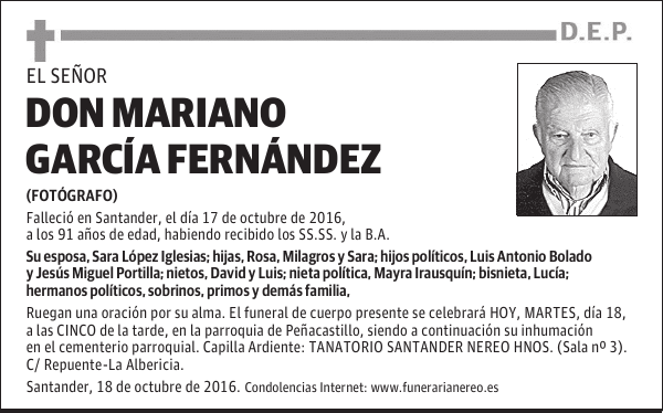 DON MARIANO GARCIA FERNANDEZ