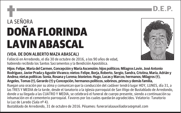 DOÑA FLORINDA LAVIN ABASCAL