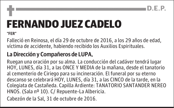 FERNANDO JUEZ CADELO