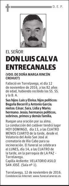 DON LUIS CALVA ENTRECANALES