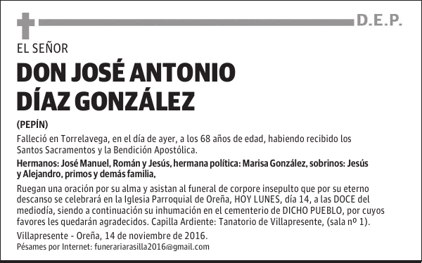 DON JOSÉ ANTONIO DÍAZ GONZÁLEZ