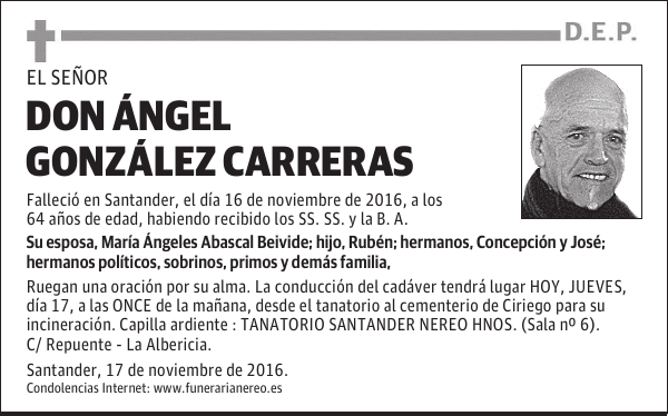 DON ÁNGEL GONZÁLEZ CARRERAS
