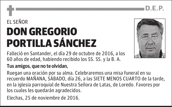 DON GREGORIO PORTILLA SÁNCHEZ