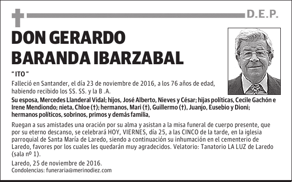 DON GERARDO BARANDA IBARZABAL