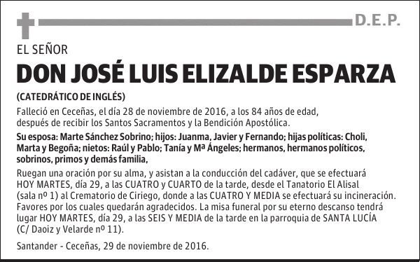 DON JOSÉ LUIS ELIZALDE ESPARZA