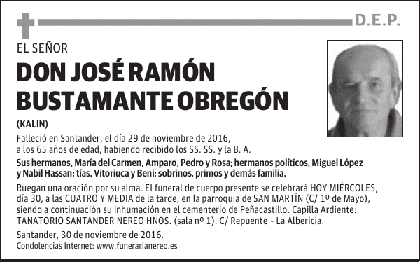 DON JOSÉ RAMÓN BUSTAMANTE OBREGÓN