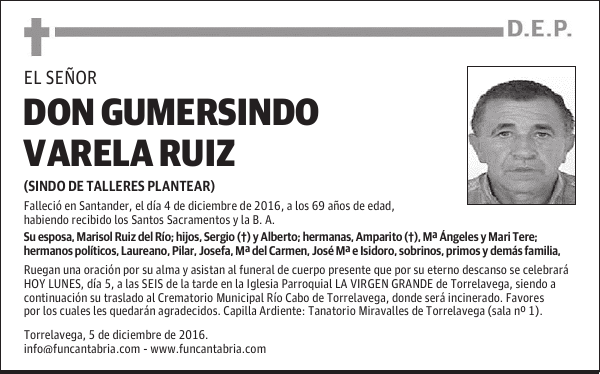 DON GUMERSINDO VARELA RUIZ