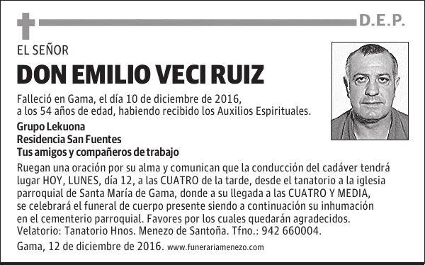 Don Emilio Veci Ruiz