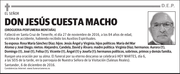 DON JESÚS CUESTA MACHO