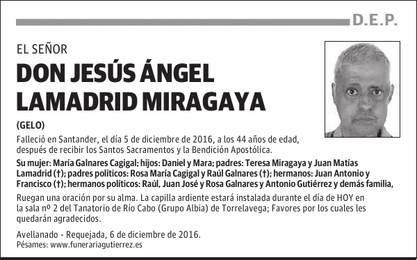 DON JESÚS ÁNGEL LAMADRID MIRAGAYA
